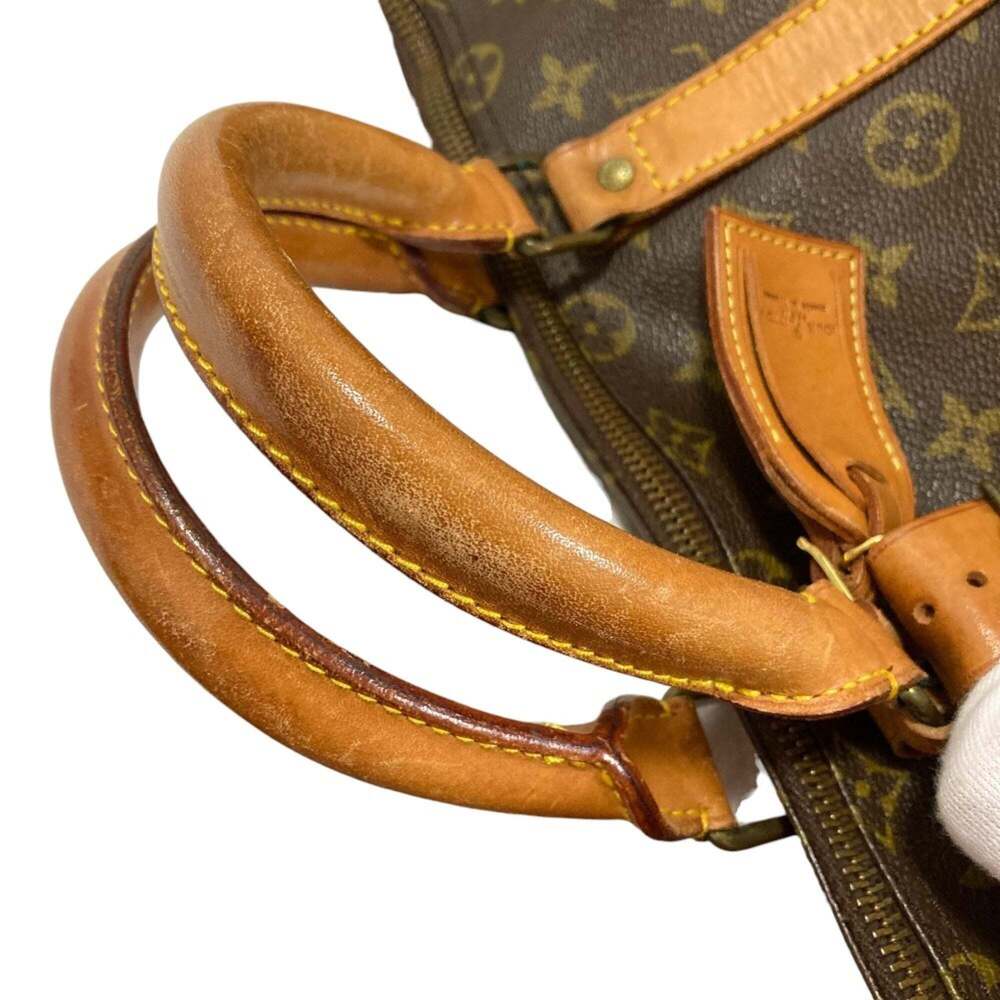 LOUIS VUITTON Authentic Brown Monogram Keepall 55 Boston Bag - Picture 14 of 16